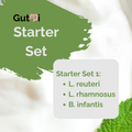 GutMi | L. reuteri + L. rhamnosus + B. infantis | Yogurt Starter Set | Happy Gut | Starter Cultures | Pack of 3